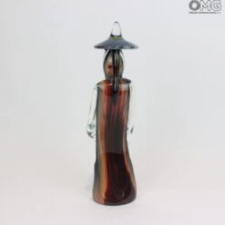 Chinese Couple - Sculpture In Chalcedony - Original Murano Glass OMG -Life Store 1455480704704