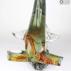 Hammerhead Shark - Sculpture In Chalcedony - Original Murano Glass Omg -Life Store 14555497610