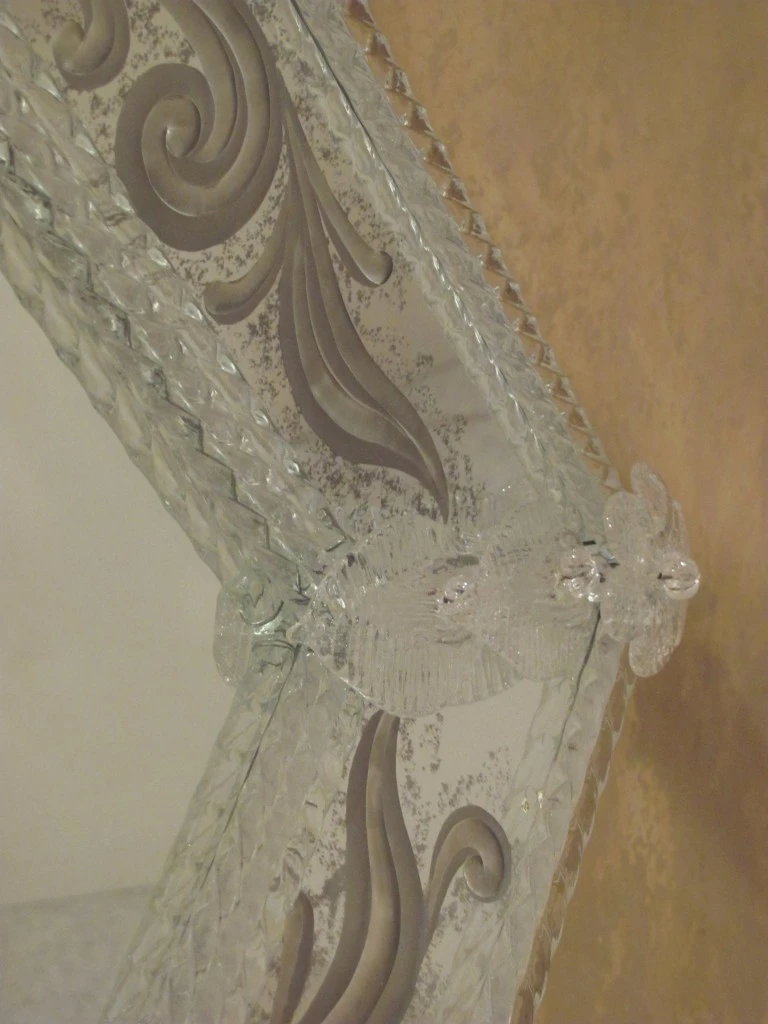 Dream - Venetian Mirror - Murano Glass Silver 6 Dream - Venetian Mirror - Murano Glass Silver - Image 4