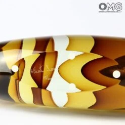 Fish Abstract Sculpture - Amber - Original Murano Glass -Life Store 1496919757815