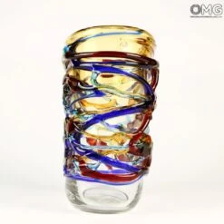 Harlequin Vase - Short Vase - Original Murano Glass -Life Store 1502300913552