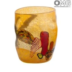 Fruit - Set Of 6 Drinking Glasses - Mix Colors Tumbler Goto - Original Murano Glass -Life Store 1508491587235