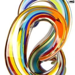 Wave Rainbow Abstract - Sculpture - Original Murano Glass OMG -Life Store 1648036516758