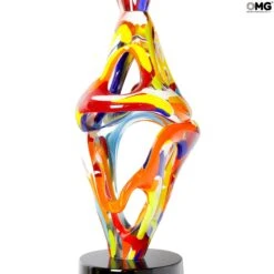 Multicolor Sculpture - Slimer Abstract - Murano Glass Sculpture -Life Store 1648041265831