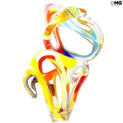Multicolor Sculpture - Slimer Abstract - Murano Glass Sculpture -Life Store 1648041266448