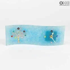 Table Clock Stripe - The Tree Of Life - Original Murano Glass OMG 19 Table Clock Stripe - The Tree Of Life - Original Murano Glass OMG -Life Store 20180307 0118 mod
