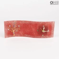 Table Clock Stripe - The Tree Of Life - Original Murano Glass OMG 20 Table Clock Stripe - The Tree Of Life - Original Murano Glass OMG -Life Store 20180307 0120 mod