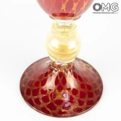 Regal Giglio Cup - Red - Original Murano Glass OMG -Life Store 20180621 0220