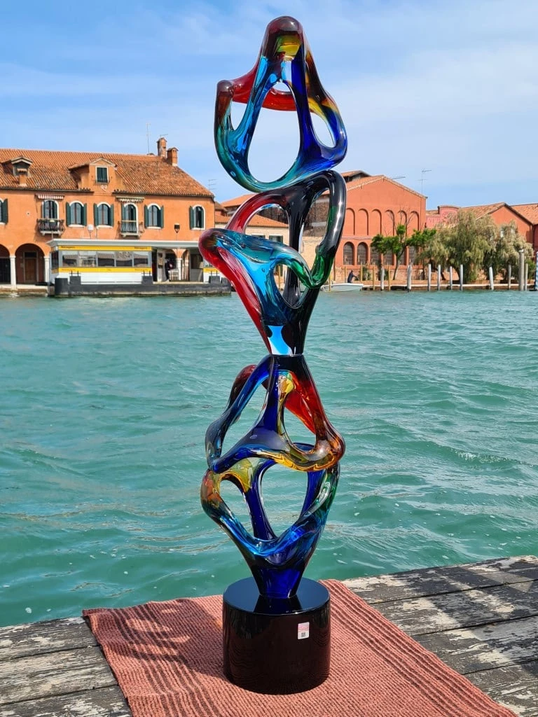 Multicolor Infinite - Abstract - Murano Glass Sculpture 5 Multicolor Infinite - Abstract - Murano Glass Sculpture - Image 3