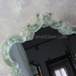 Flowers Crystal And Gold 24 Kt - Venetian Table Mirror - Original Murano Glass Omg -Life Store IMG 7176