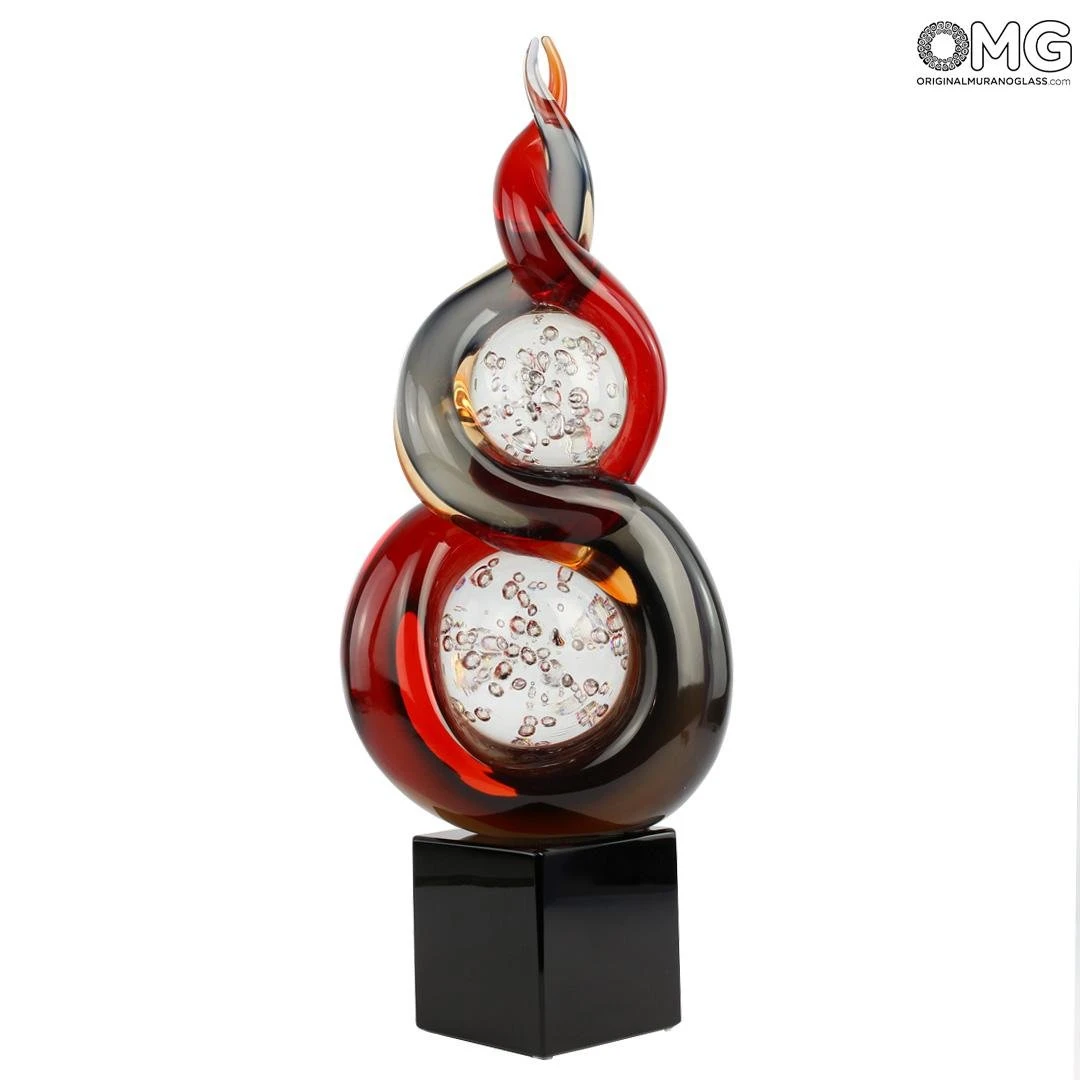 Passion Spiral - Abstract - Original Murano Glass