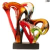 Fenom - Abstract - Murano Glass Sculpture -Life Store abstract slimer base zin original murano glass omg