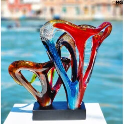 Fenom - Abstract - Murano Glass Sculpture -Life Store abstract slimer base zin original murano glass omg7