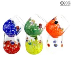 Set Of 6 Drinking Glasses - Allegro - Original Murano Glass 20 Set Of 6 Drinking Glasses - Allegro - Original Murano Glass -Life Store allegro murano glasses set murano glass 4