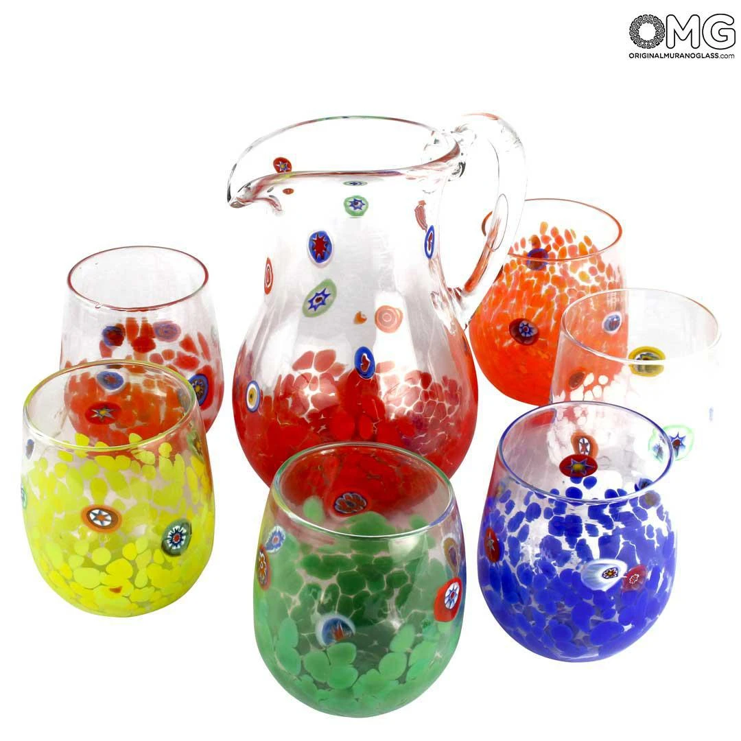 Set Of 6 Drinking Glasses - Allegro - Original Murano Glass 9 Set Of 6 Drinking Glasses - Allegro - Original Murano Glass - Image 7