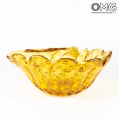 Amber Centerpiece - Baleton - Original Murano Glass OMG 11 Amber Centerpiece - Baleton - Original Murano Glass OMG -Life Store amber baleton bowl original murano glass 5