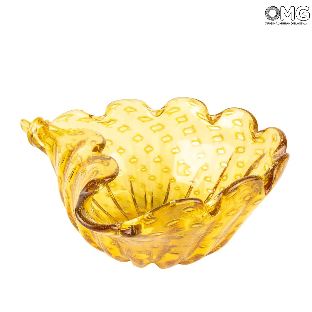 Amber Centerpiece - Baleton - Original Murano Glass OMG 3 Amber Centerpiece - Baleton - Original Murano Glass OMG