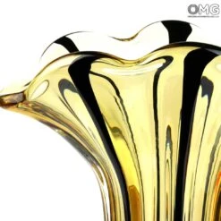 Flower Vase - Amber - Original Murano Glass OMG -Life Store amber vase detail