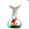 Bag Aquarium With Aventurine - Original Murano Glass OMG -Life Store bag aquarium fish red algae original murano glass omg