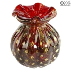 Fashion 60s Buddy Vase - Red Venetian Glass Murano OMG®