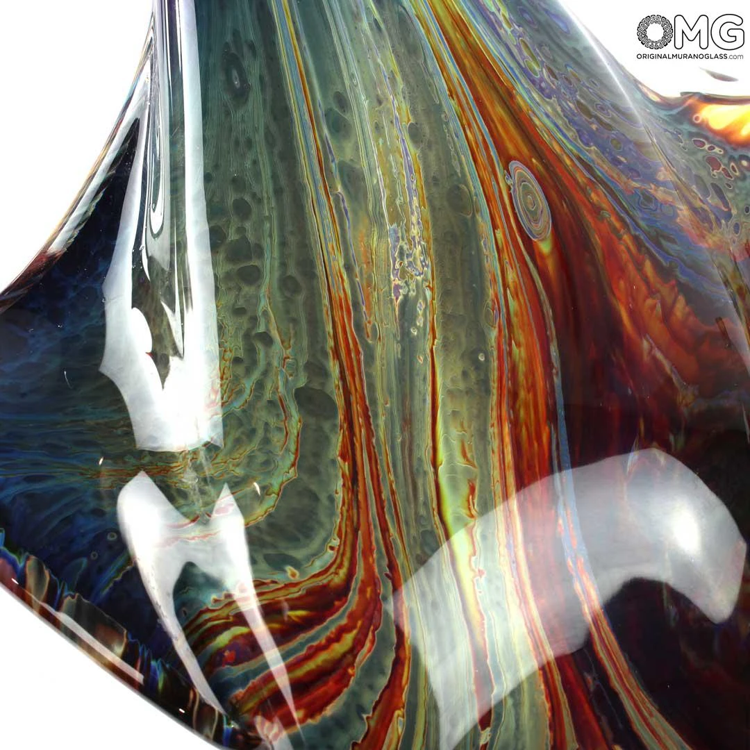 Razza Pesce - Scultura In Calcedonio - Vetro Di Murano Originale OMG 6 Razza Pesce - Scultura In Calcedonio - Vetro Di Murano Originale OMG - Image 4