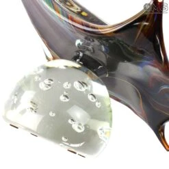 Razza Pesce - Scultura In Calcedonio - Vetro Di Murano Originale OMG 11 Razza Pesce - Scultura In Calcedonio - Vetro Di Murano Originale OMG -Life Store batoidea ray fish chalcedony murano glass 3