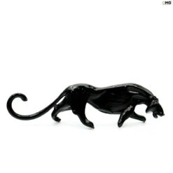 Black Panther Figurine - Original Murano Glass OMG