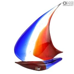 Sail Boat Wind - Glass Sculpture