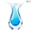 Vase Fish - Cyan Sommerso - Original Murano Glass OMG -Life Store blue fish vase murano glass