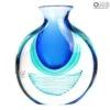 Vase Mago Blue Sommerso Murano Glass -Life Store blue sommerso vase murano glass omg 41