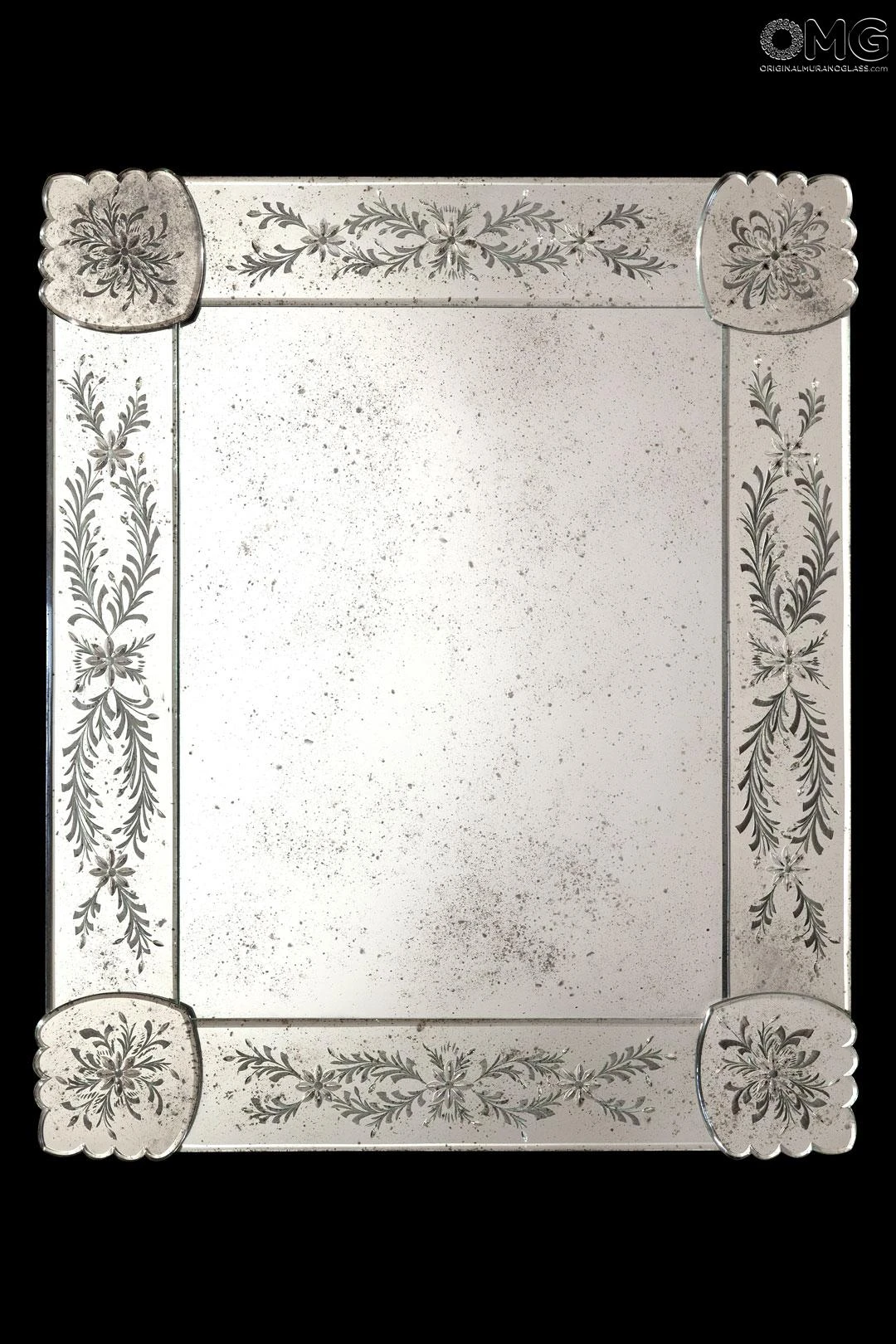 Bucolica - Venetian Mirror - Engraved Flowers 3 Bucolica - Venetian Mirror - Engraved Flowers
