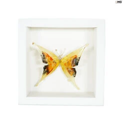 Wonderful Ocher Butterfly Figurine - Original Murano Glass OMG