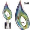 Calla Flower - Sculpture In Chalcedony - Original Murnao Glass OMG -Life Store calla flower original murano glass omg 99