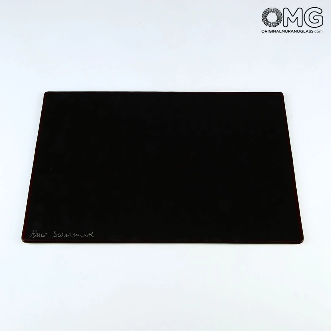 Universal Judgment Plate - Michelangelo - Silver Leaf - Original Murano Glass OMG 7 Universal Judgment Plate - Michelangelo - Silver Leaf - Original Murano Glass OMG - Image 5