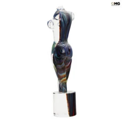 Nude Female Body - Sculpture In Chalcedony - Original Murano Glass OMG -Life Store chalcedony woman sculpture original murano glass omg2