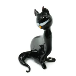 Black Cat - Original Murano Glass OMG -Life Store chat noir original murano glass omg2
