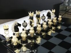 Exclusive Chess - Gold 24 Kt - Original Murano Glass OMG -Life Store chess murano omg glass img 0398
