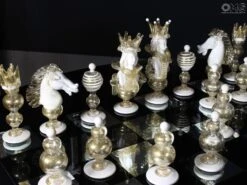 Exclusive Chess - Gold 24 Kt - Original Murano Glass OMG -Life Store chess muranoimg 0398 vetro murano glass