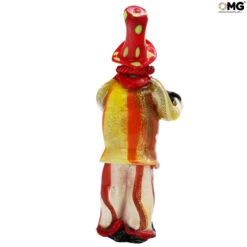 Clown Figurine With Accordion Original Murano Glass OMG -Life Store clown accordion original murano glass omg venetian3