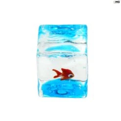 Fish Aquarium Cube - Original Murano Glass OMG -Life Store cube aquarium original murano glass omg1