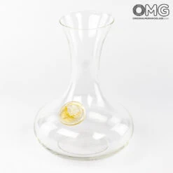 Decanter Lambrusco - Blown Glass - With Real Gold -Life Store decanter lambrusco original murano glass 2