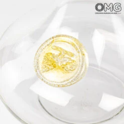 Decanter Lambrusco - Blown Glass - With Real Gold -Life Store decanter lambrusco original murano glass 8