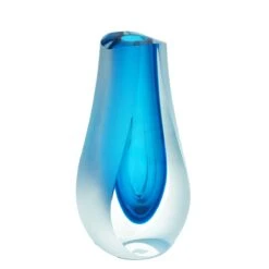 Vase Diafon Light Blue - Sommerso - Original Murano Glass -Life Store diafon lightblue sommerso original murano glass omg3