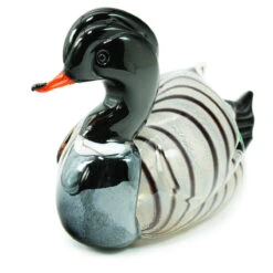 Duck - Orange And Light Blue - Original Murano Glass OMG -Life Store duck tiger original murano glass omg5