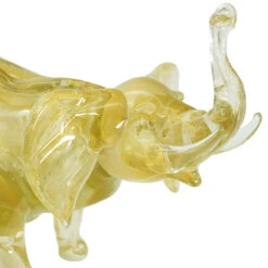 Elephant Family - With Gold Leaf - Original Murano Glass OMG -Life Store elephant gold set original murano glass omg6