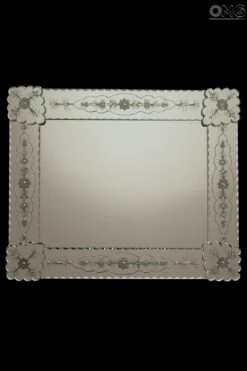 Eolica - Venetian Mirror - Engraved Flowers