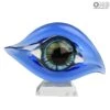 Eye Sculpture - The Sight - Original Murano Glass -Life Store eye light blue murano glass 1
