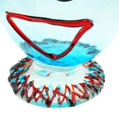 Musana Vase Light Blue - Tribute To Picasso - Original Murano Glass OMG -Life Store face lightblue original murano glass omg3