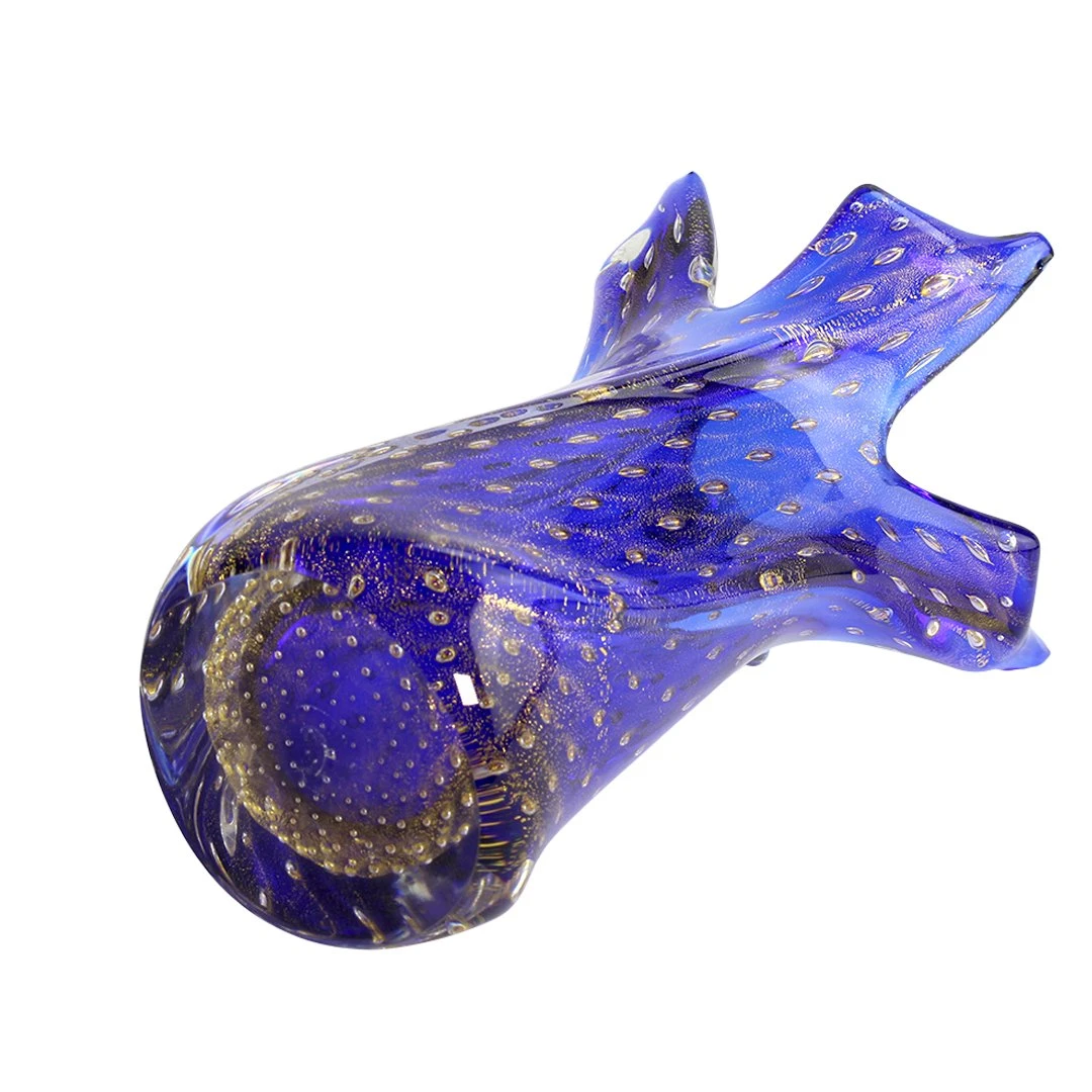 Fashion 60s Flower Vase - Blue Venetian Glass Murano OMG® 6 Fashion 60s Flower Vase - Blue Venetian Glass Murano OMG® - Image 4