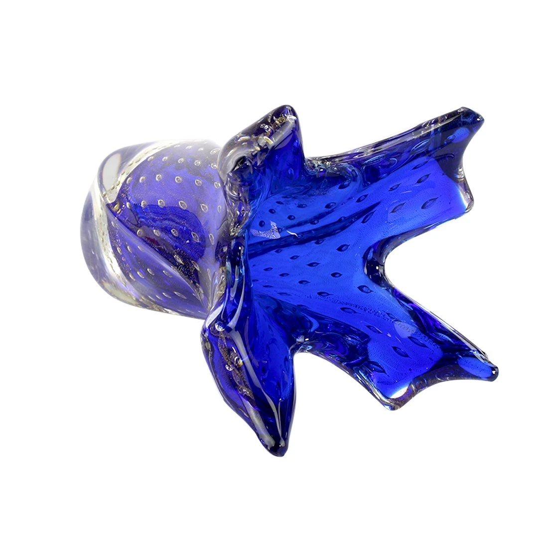 Fashion 60s Flower Vase - Blue Venetian Glass Murano OMG® 7 Fashion 60s Flower Vase - Blue Venetian Glass Murano OMG® - Image 5